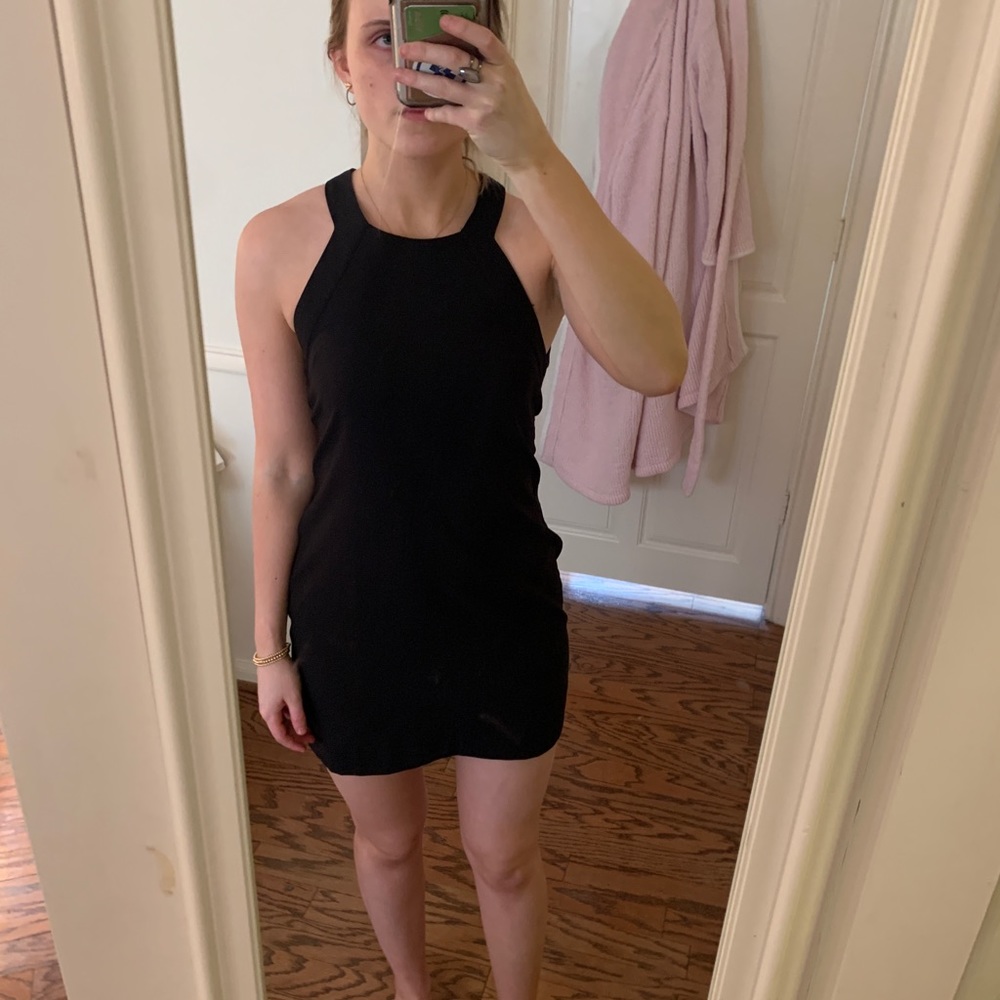 Black backless mini dress from a boutique!
